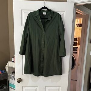 Tuckernuck Green Shirt Dress